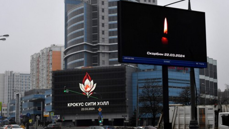 Photo of video | Imagini din Rusia unde e zi de doliu național după atacul terorist. Căutările victimelor continuă